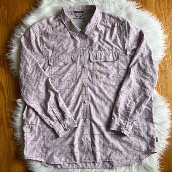 Women’s Eddie Bauer Purple Shirt Size XL - Picture 1 of 4